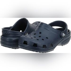 Kids Navy Crocs Clogs